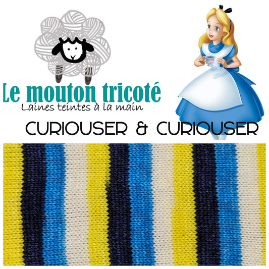 CURIOUSER & CURIOUSER | LAINE À RAYURES