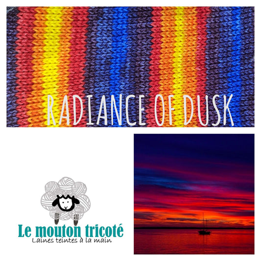 RADIANCE OF DUSK | LAINE À RAYURES
