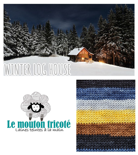 WINTER LOG HOUSE | DYED TO ORDER