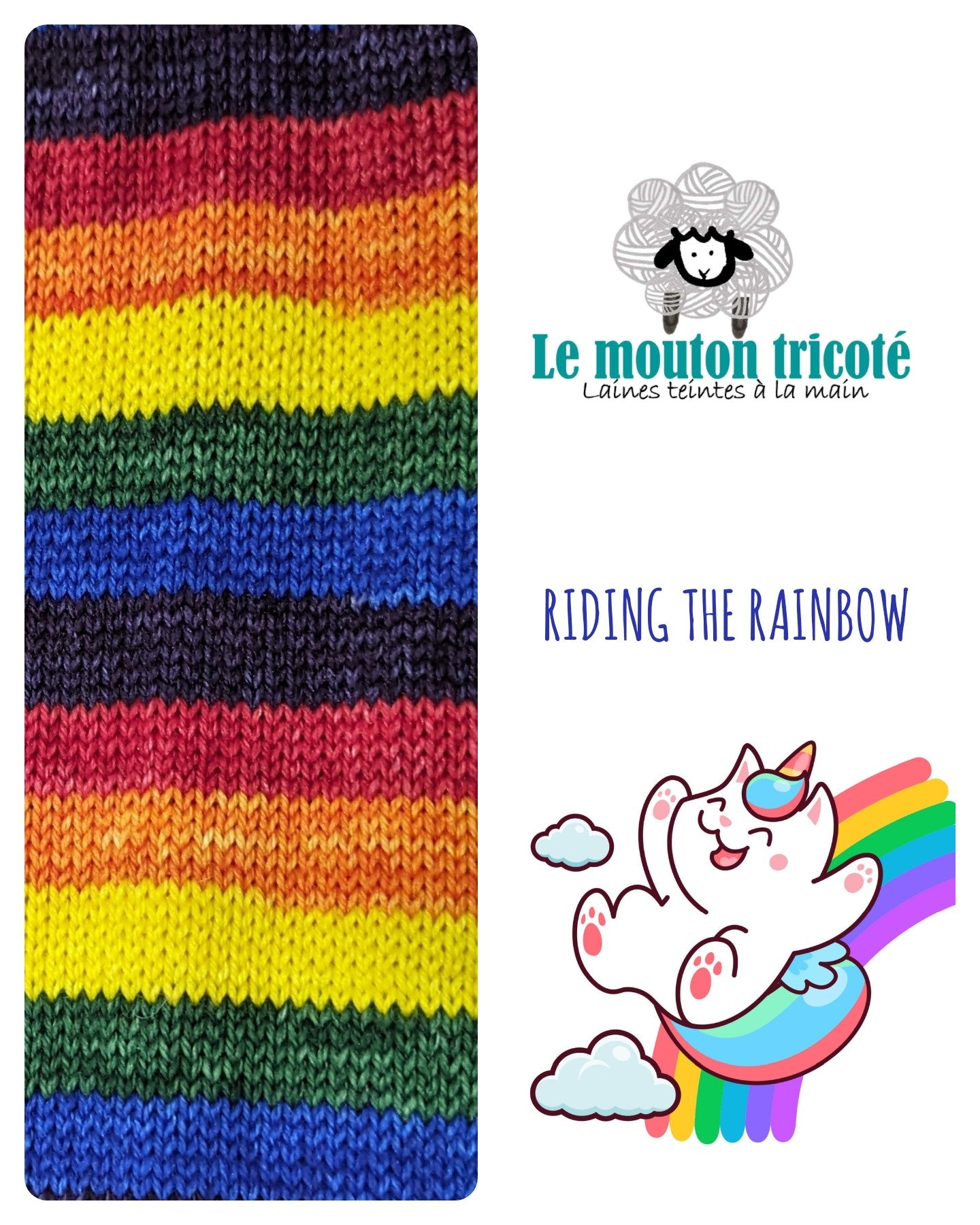 RIDING THE RAINBOW | LAINE À RAYURES