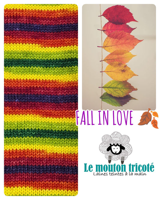 FALL IN LOVE | LAINE À RAYURES