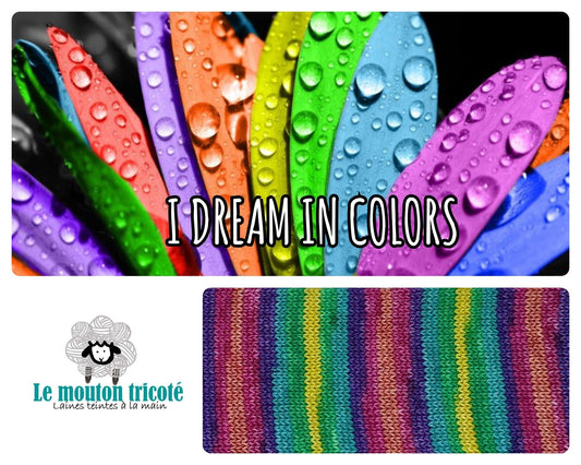 I DREAM IN COLOURS | LAINE À RAYURES