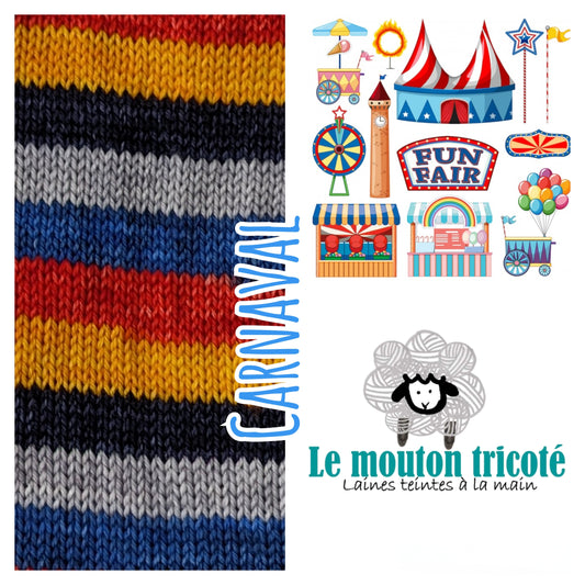 CARNAVAL | LAINE À RAYURES