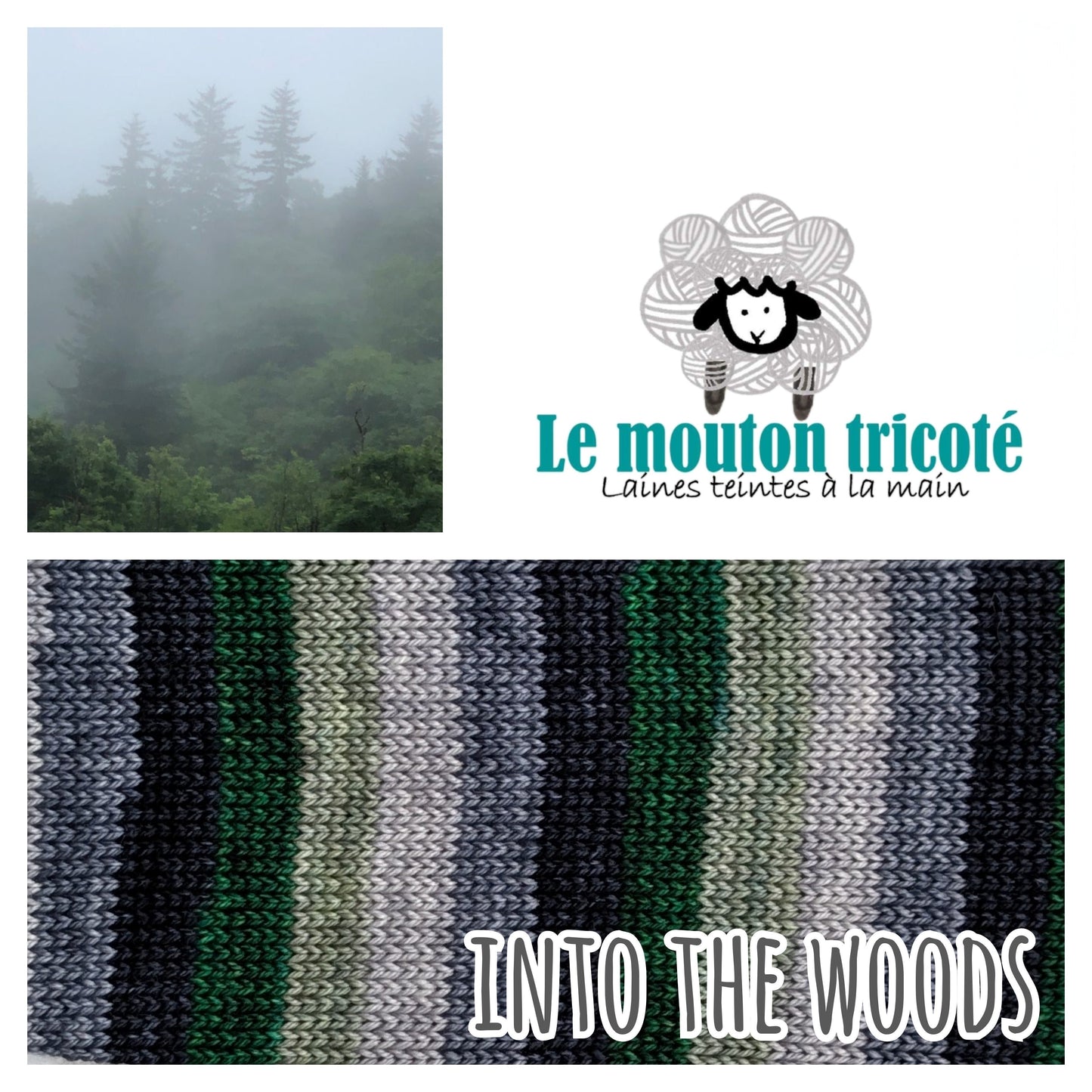 INTO THE WOODS | LAINE À RAYURES