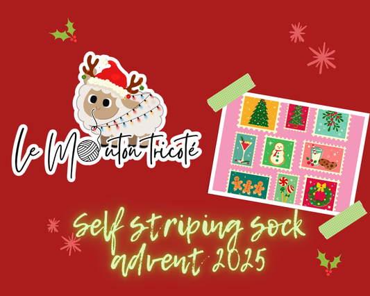 ** PRÉ-COMMANDE** SELF STRIPING SOCK ADVENT 2025