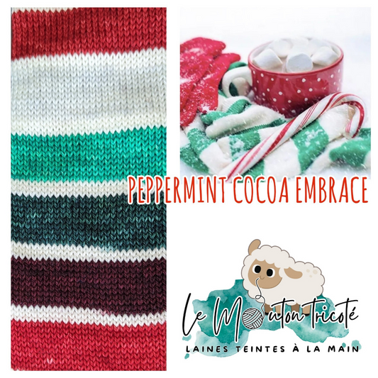 PEPPERMINT COCOA EMBRACE | DYED TO ORDER