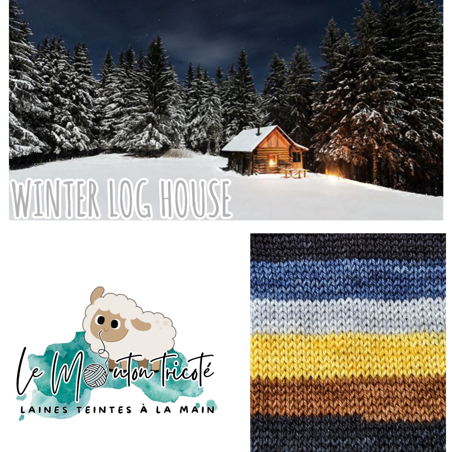 WINTER LOG HOUSE | DYED TO ORDER
